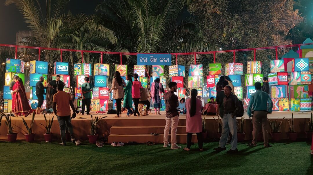 cultural event setup